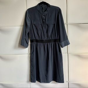 NWT Banana Republic Shirt Dress Dark Gray Size 10